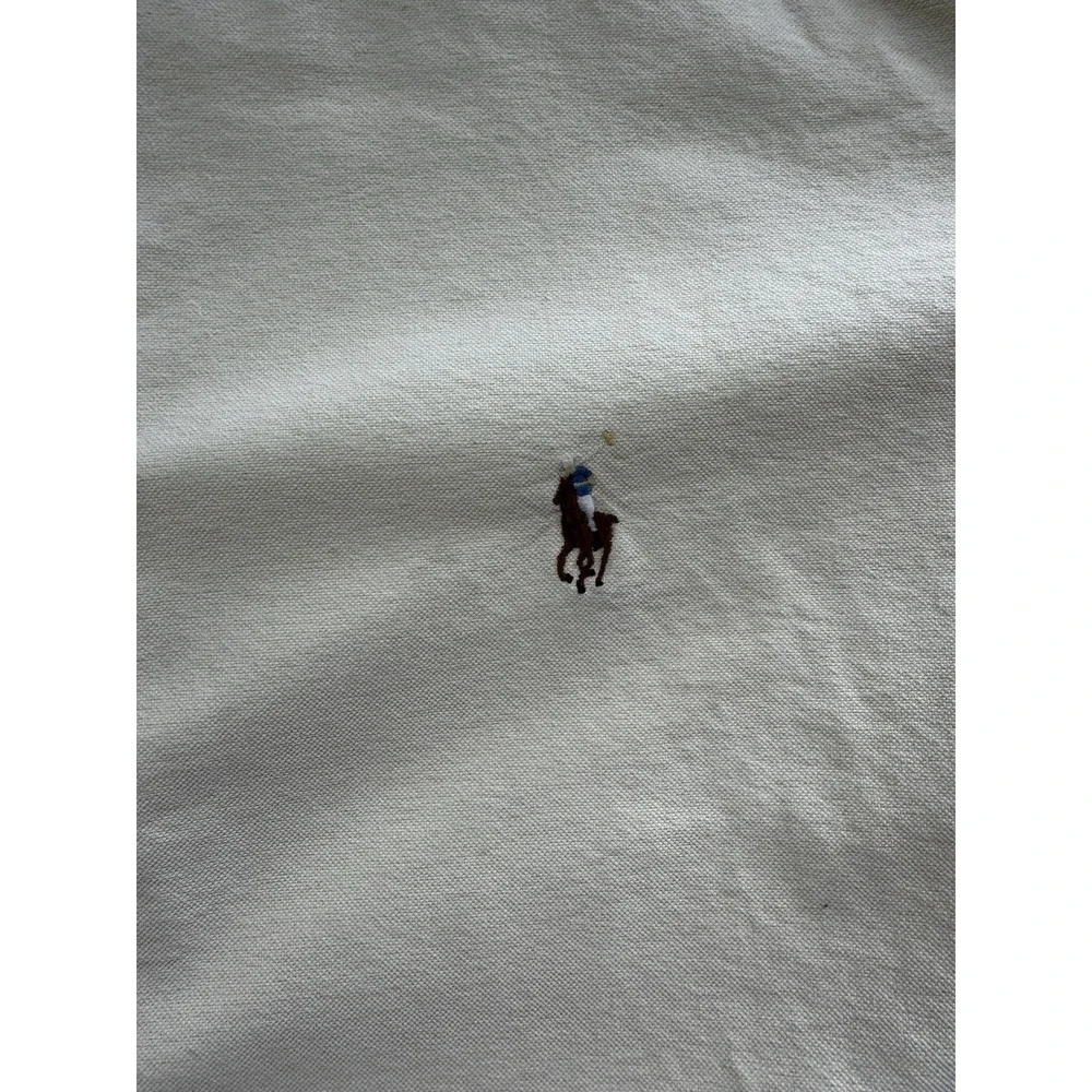 Ralph Lauren Shirt Mens 2XL Butter Yellow Button Down Classic Fit Detailed Pony